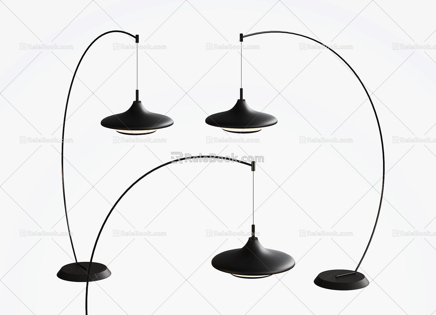 Modern floor lamp 3d model