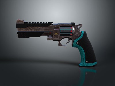 revolver pistol semi-automatic pistol automatic pistol modern weapon hot weapon 3d model