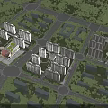Modern Commercial Complex With Red Architectural Design IMAX Cinema And Retail Stores