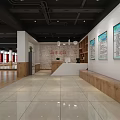 Fitness center with modern equipment and open space