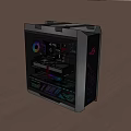 ASUS ROG Custom Gaming PC With Transparent Side Panel RGB Lighting And Internal Components