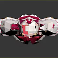 Cute Game And Movie Character With Pink Cat Ears White Pink Outfit And Bowknots