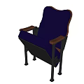 Brown Leather Leisure Chair With Classic Design Sturdy Wooden Armrests And Legs