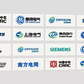 Collection of Various Corporate Brand Logos Including CRRC Siemens GE and More