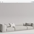 Modern Multiplayer Sofa 3d model