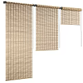 New Chinese Bamboo Curtain Rolling Shutter Sunshade 3d model