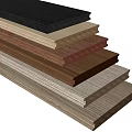 Different Types of Wooden Flooring Planks Stacked in Various Colors for Home Interior
