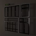 Modern Residential Casement Windows With Black Frame And Clear Glass Design