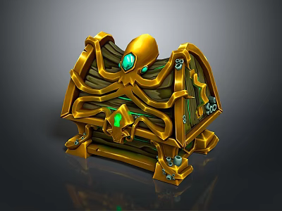 Cartoon Box Treasure Box Treasure Box Jewelry Box Cash Box Wooden Box Game Box Treasure Box Pirate Box Treasure Box Gold Box Treasure Box Antique Box 3d model