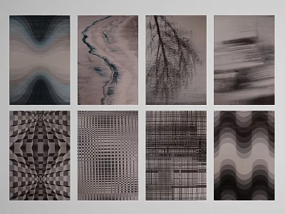 Modern Square Carpet Simple Carpet 3d model