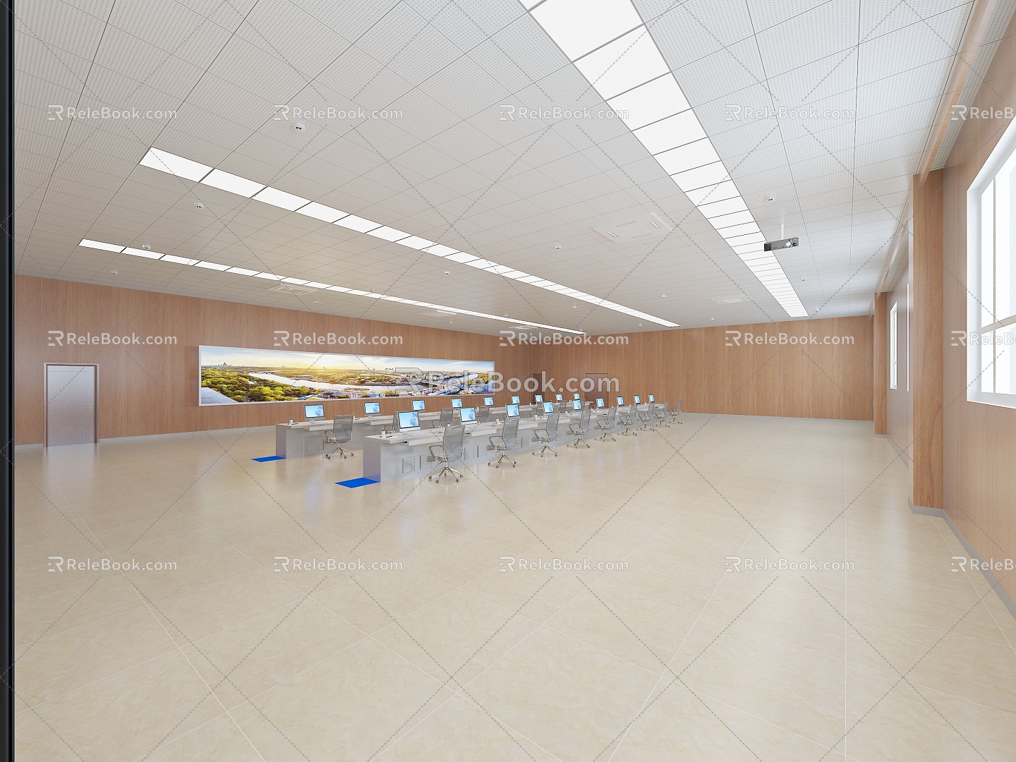 Central Control Office 3d model