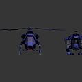 Modern Helicopter Sci-Fi Helicopter 3d model