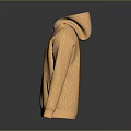 Orange Hoodie With White On The Move Text And Long Sleeves Hooded Design