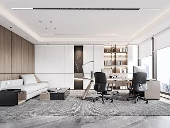 Modern Office Manager's Office 3d model