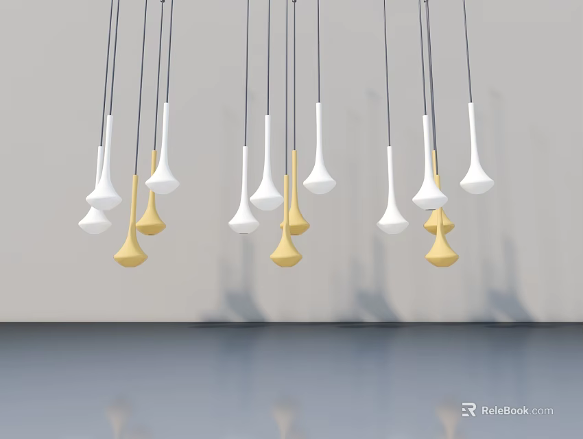 Modern Hinged Door With Glass Panel For Contemporary Interior Design 3d model