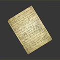 Vintage Old Paper With Handwritten Notes And Music Symbols For Daily Use