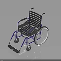 Ergonomic Wheelchair Furniture With Metal Frame Armrests Footrests And Smooth Rolling Wheels