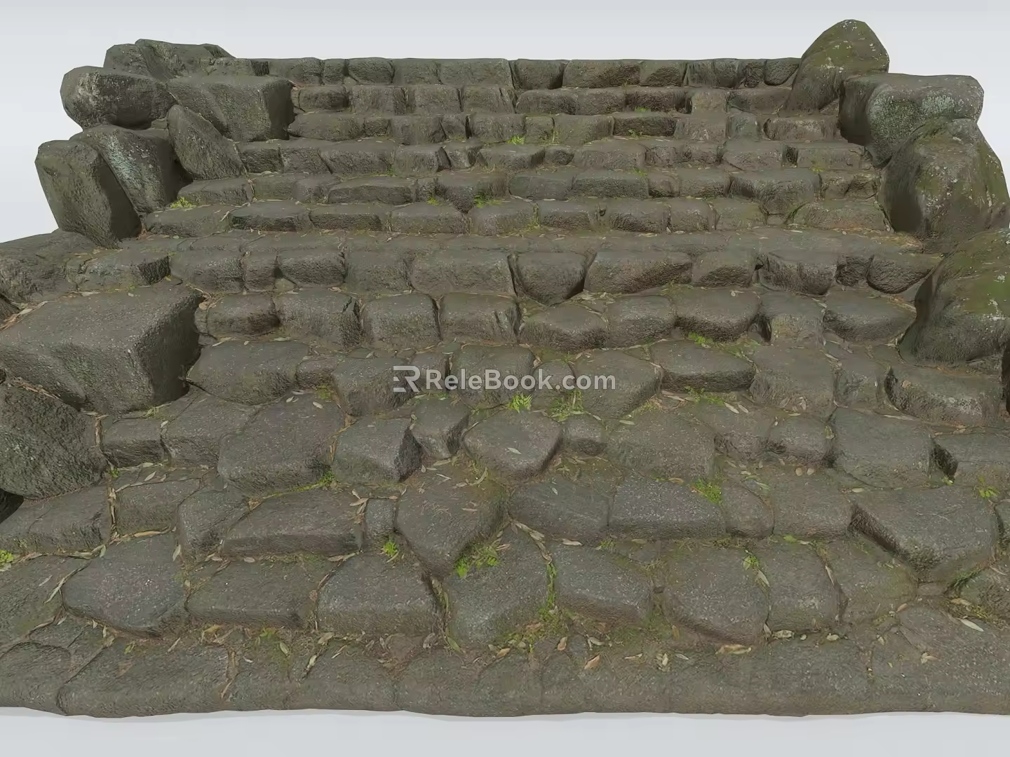 Steps Ladder Stone Steps Stone Road Mountain Ladder Stone Ladder Stone Wall Path Mountain Road 3d model