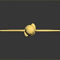Golden Coiled Snake Staff With Winged Accents And Intricate Decorative Details