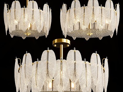 chandelier with feathers model