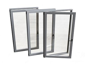 Modern aluminum alloy window frame 3d model