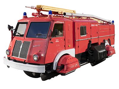 Fire Engine Future Fire Engine Science Fiction Fire Engine 3d model