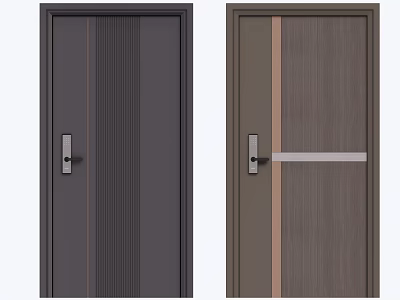 New Chinese-style security door 3d model