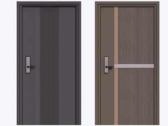 New Chinese-style security door 3d model