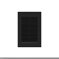 Modern Black Window Blinds with Sleek Design for Interior Light Control 3d model
