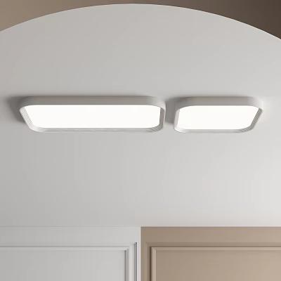 Modern Square Ceiling Lights Illuminating Room Ceiling 3d model