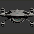 Modern Starship Star Trek Spaceship Spaceship Spaceship 3d model