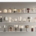 Modern Table Lamp Table Lamp Combination Art Table Lamp Special-shaped Table Lamp Mushroom Lamp Moon Lamp 3d model
