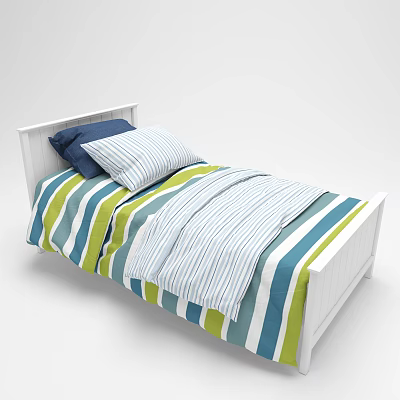 Modern Single Bed 3d model Modern Single Bed 3d model