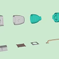 Button 3d model
