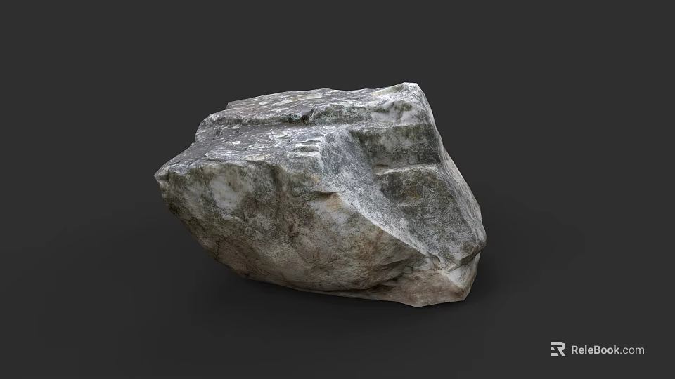Natural Wood Stone Rock With Rough Surface And Gray Texture For Decoration 3d model 