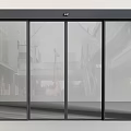 Modern Sliding Glass Doors With Black Frame And Transparent Panels For Contemporary Spaces