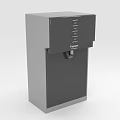 Toshiba Gray Water Dispenser With Modern Design Control Panel And Water Outlet