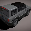 Gray Off Road SUV With Black Roof And Rugged Design Large Tires