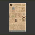 Ancient Egyptian Carved Relief Panel With Hieroglyphs Figure And Symbolic Decorations