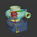 High Performance Turbocharger With White Design And Piping Structure For Automotive Engines
