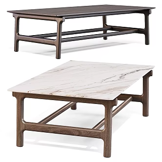 Dining table Marble dining table Coffee table 3d model