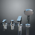 Shiny Metal Hardware Tools With Different Sizes Plumbing Components And Polished Finish