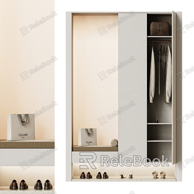 Modern Entrance Entrance Shoe Cabinet model