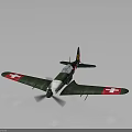 Vintage Green Military Airplane With Red Cross Markings On Wings And Fuselage Design
