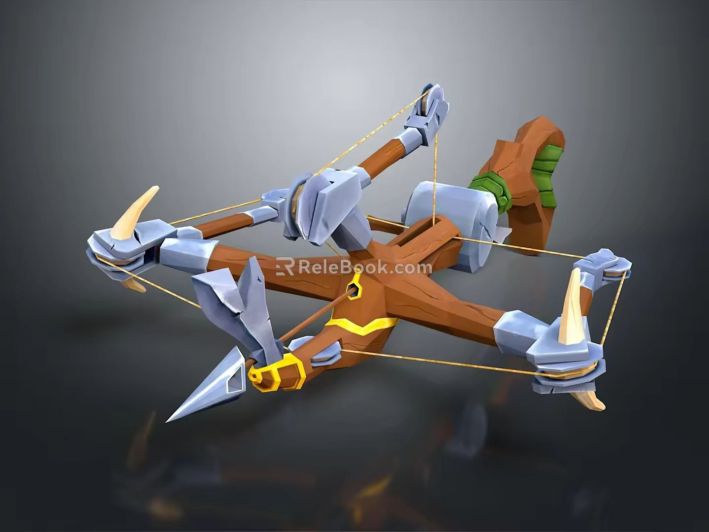 Crossbow Mechanical Crossbow Shift Bow and Arrow Shoot Far Equipment Weapons High-tech Crossbow 3d model