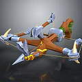 Crossbow Mechanical Crossbow Shift Bow and Arrow Shoot Far Equipment Weapons High-tech Crossbow 3d model