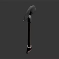 Modern spade shovel pointed spade 3d model