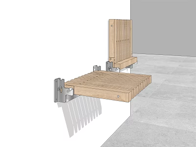 Modern Shoe Changing Stool Folding Stool Folding Chair Wall Hanging Shoe Changing Stool 3d model