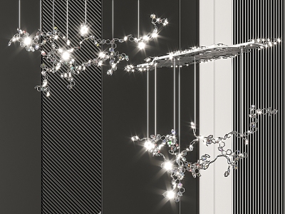 Modern chandelier 3d model