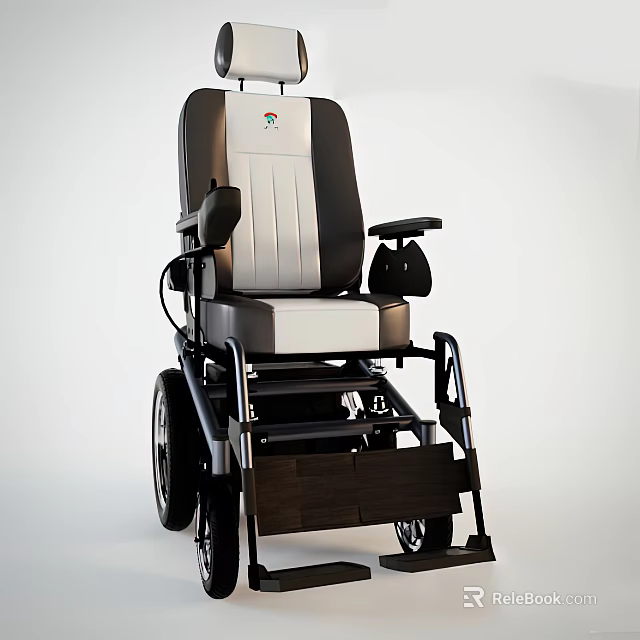Medical Equipment Wheelchair With Ergonomic Design Comfortable Seat Durable Frame And Adjustable Armrests 3d model 